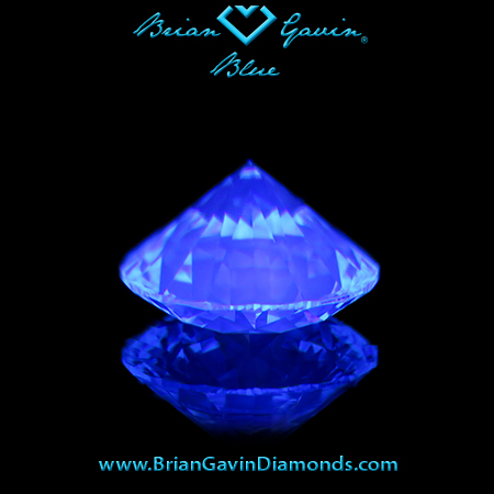 1.065 I VS1 Blue Round fluorescence