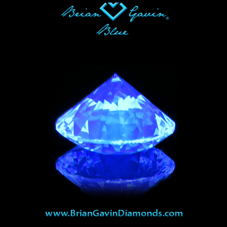 0.572 I VS1 Blue Round fluorescence