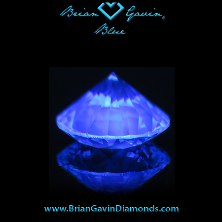 1.106 I VS1 Blue Round fluorescence