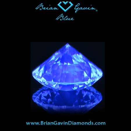 1.074 H VS1 Blue Round fluorescence