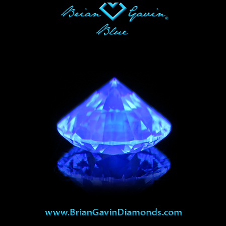 1.058 G VS1 Blue Round fluorescence