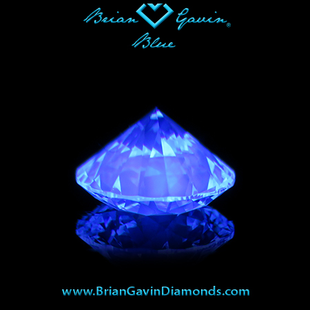 1.206 H VVS2 Blue Round fluorescence