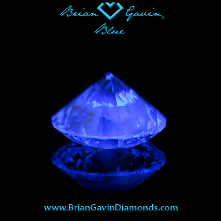 1.523 G VS2 Blue Round fluorescence