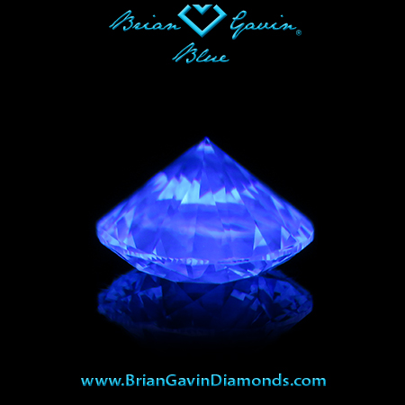 1.552 I VS1 Blue Round fluorescence