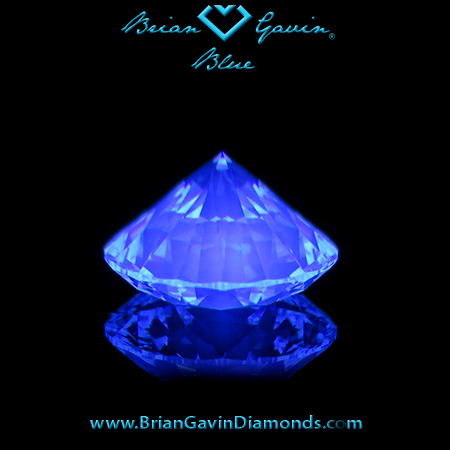 1.412 H VVS2 Blue Round fluorescence
