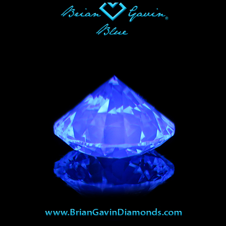 1.078 J VS1 Blue Round fluorescence