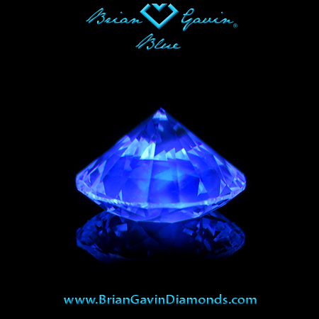 1.516 I VS2 Blue Round fluorescence