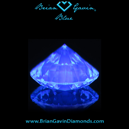 1.033 K VVS2 Blue Round fluorescence