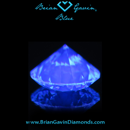 1.207 J VS1 Blue Round fluorescence