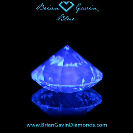 1.736 I VS1 Blue Round fluorescence