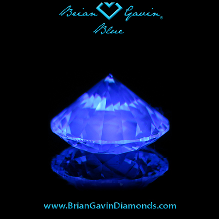 2.194 I VVS2 Blue Round fluorescence