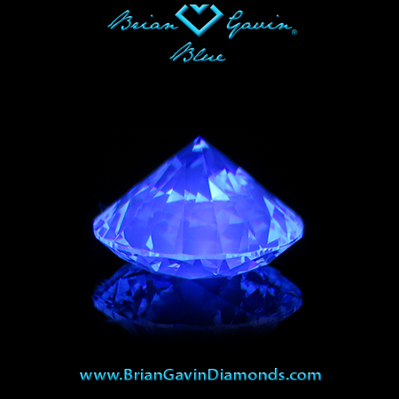1.534 J VVS2 Blue Round fluorescence