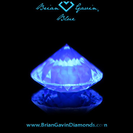 1.218 J VS1 Blue Round fluorescence