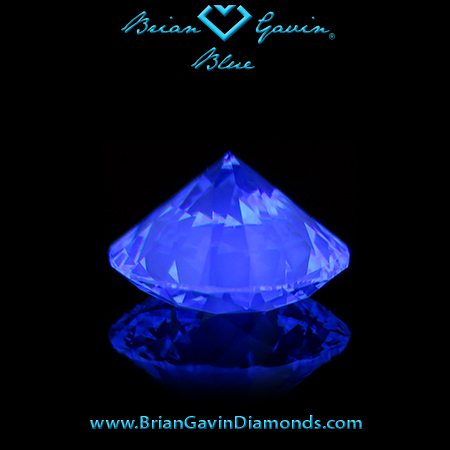 1.256 I VS1 Blue Round fluorescence