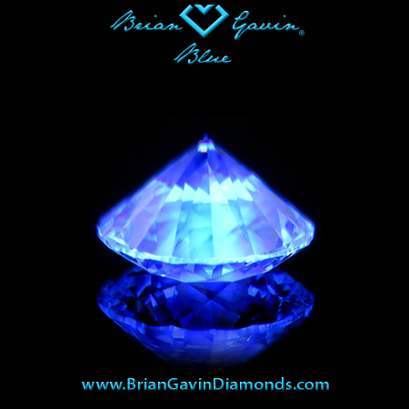 0.574 I VS2 Blue Round fluorescence
