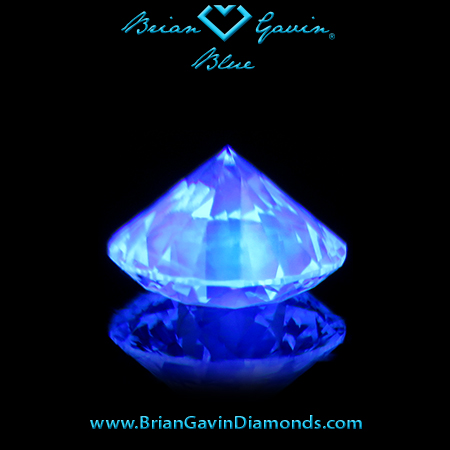 1.021 K VS1 Blue Round fluorescence