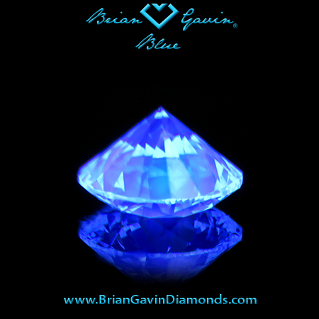 1.033 J VS1 Blue Round fluorescence