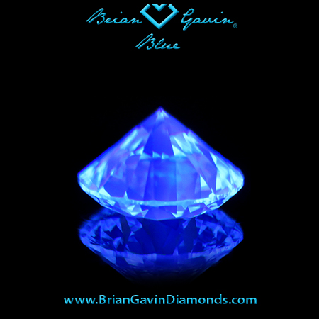 1.110 K VS1 Blue Round fluorescence