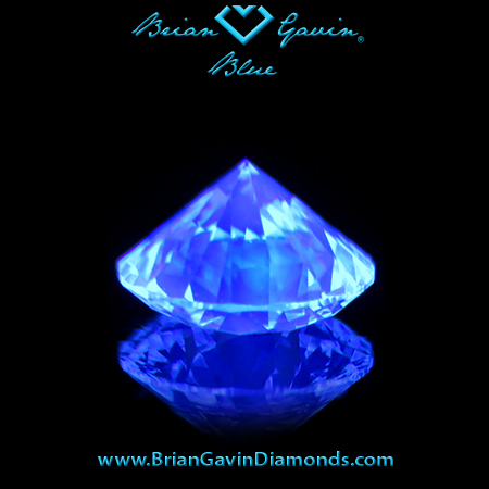 1.134 H VS2 Blue Round fluorescence