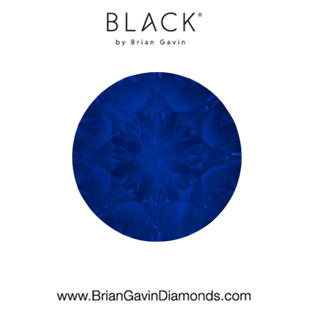 1.73 D VVS1 Black by Brian Gavin Round fluorescence