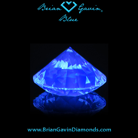 2.040 K VS1 Blue Round fluorescence