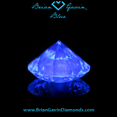 1.066 H VS1 Blue Round fluorescence