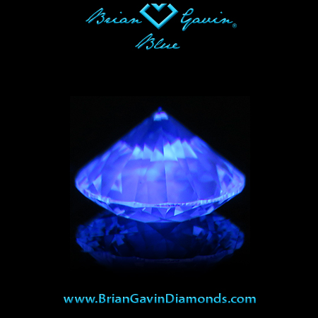 1.025 I VS1 Blue Round fluorescence