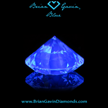 1.260 I VVS2 Blue Round fluorescence