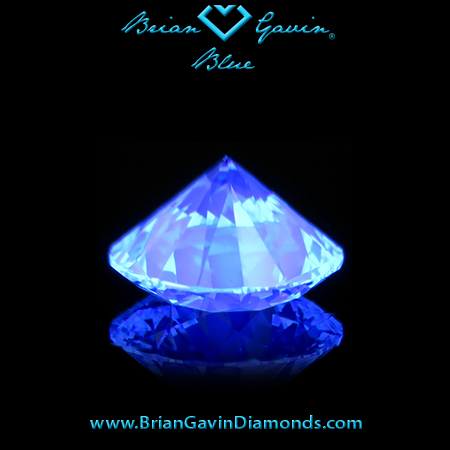 1.032 J VVS2 Blue Round fluorescence