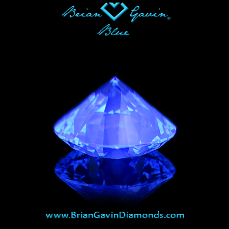 1.838 H VS1 Blue Round fluorescence