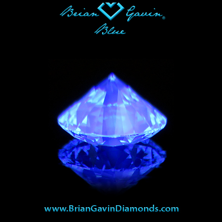 0.503 F VS1 Blue Round fluorescence