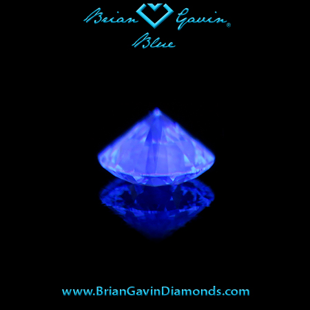 0.535 G VS2 Blue Round fluorescence