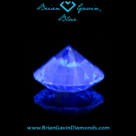 0.615 I VS2 Blue Round fluorescence