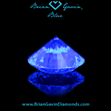 1.026 I VS2 Blue Round fluorescence