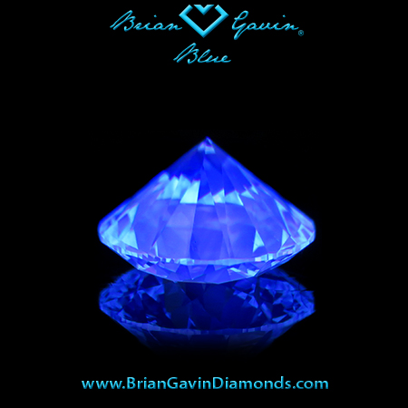 2.058 I VS2 Blue Round fluorescence