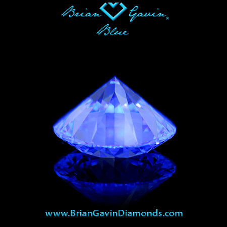 2.101 H VVS1 Blue Round fluorescence