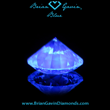 1.041 I VS1 Blue Round fluorescence