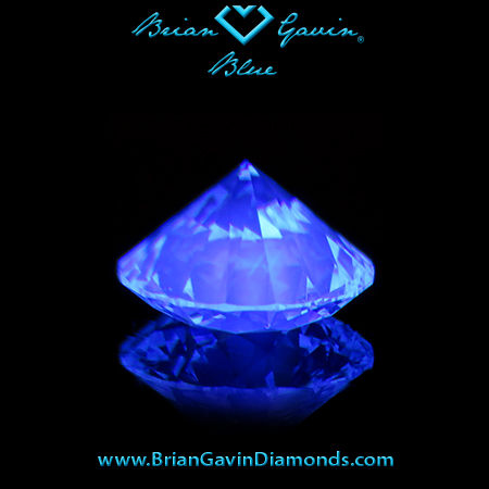 1.078 I VVS2 Blue Round fluorescence
