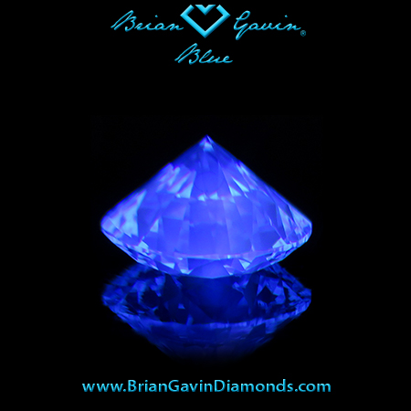 1.254 I VS1 Blue Round fluorescence