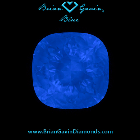 1.573 D VVS2 Brian Gavin Signature Cushion fluorescence