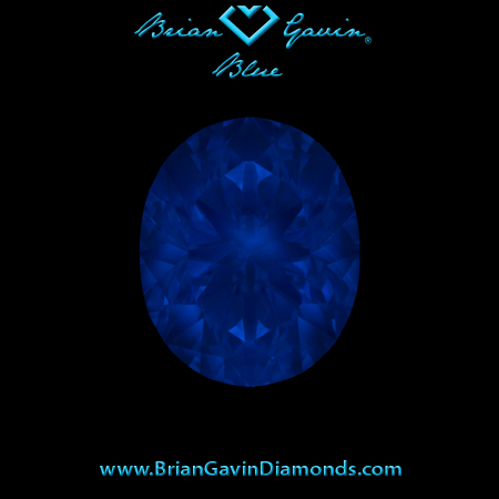 1.54 E VS1 Brian Gavin Signature Oval fluorescence