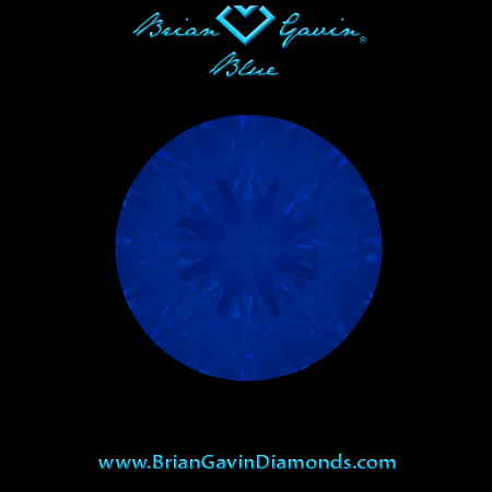 1.12 G VVS1 Brian Gavin Blue Round fluorescence