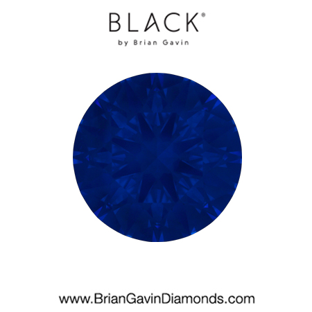 1 F VS2 Black by Brian Gavin Round fluorescence