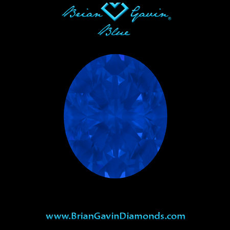 1.65 G VS1 Brian Gavin Signature Oval fluorescence