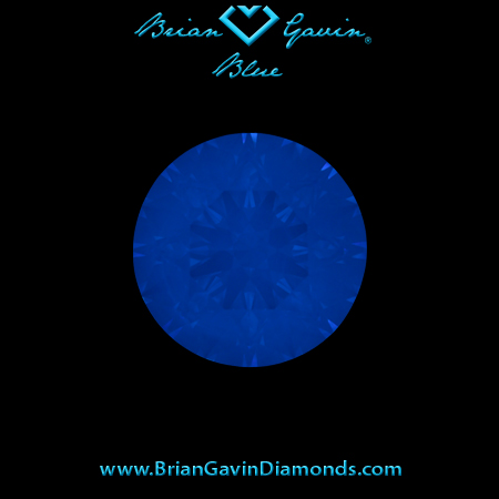 0.74 H VVS1 Brian Gavin Blue Round fluorescence