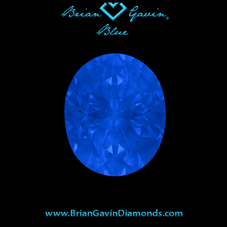 1.39 D VVS1 Brian Gavin Signature Oval fluorescence