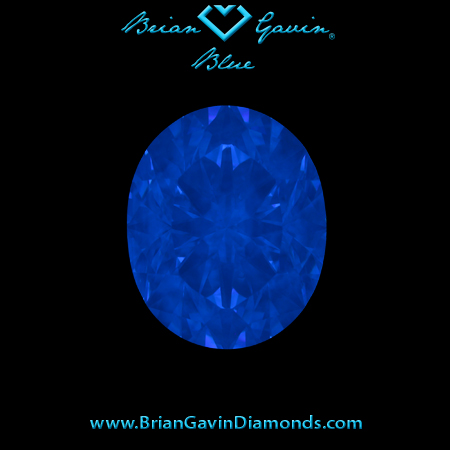 2.1 D VS2 Brian Gavin Signature Oval fluorescence