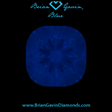 1.22 D VVS1 Brian Gavin Signature Cushion fluorescence