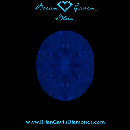 1.3 F VVS1 Brian Gavin Signature Oval fluorescence