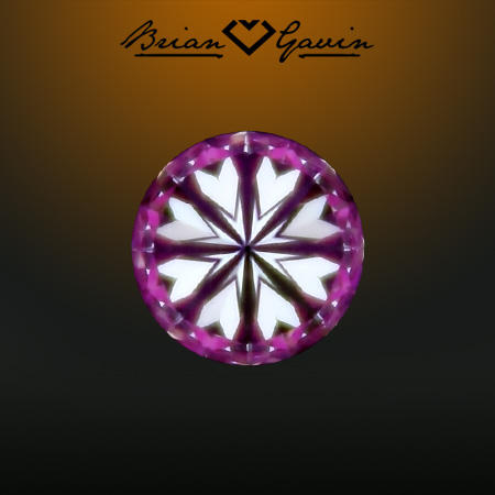 0.570 F VS2 Signature Round hearts